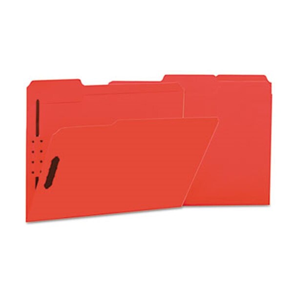 Coolcrafts Manila Folders; 2 Fasteners; .33 Tab; Letter; Red, 50PK CO884887 - main